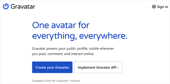 Faça login para criar um Gravatar