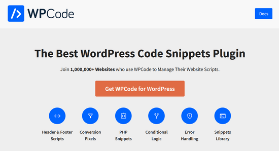 WPCode WordPress code snippets plugin
