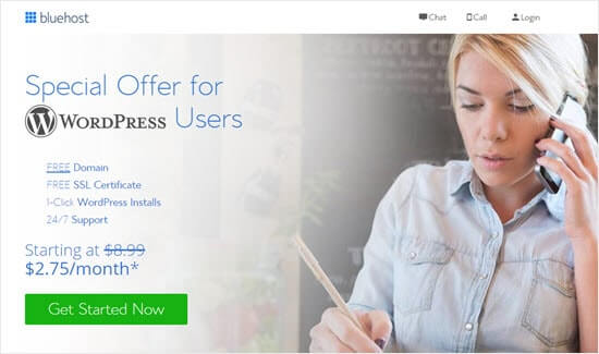 The special offer on Bluehost hosting for WPExperiencecoder readers