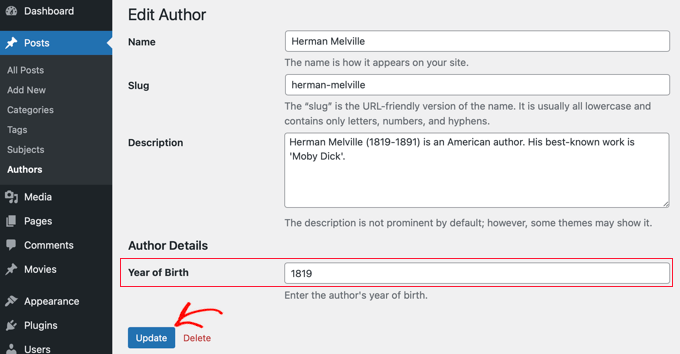 Enter Data Into the New Field