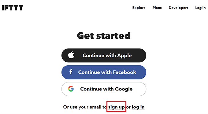 Signing in to IFTTT with Google, Facebook, or Apple – IFTTT Help