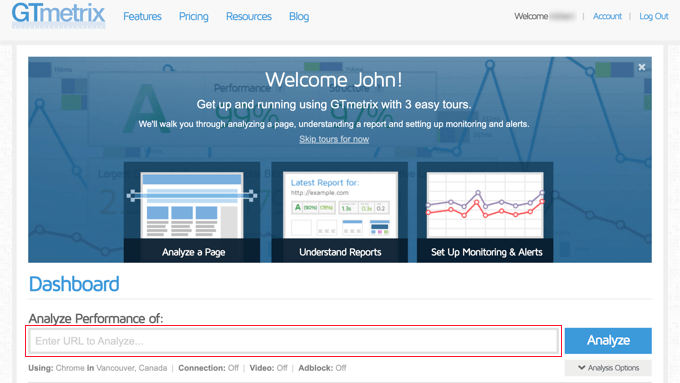 GTmetrix  Website Performance Testing and Monitoring