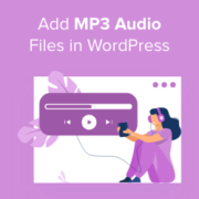 How to add MP3 audio files in WordPress