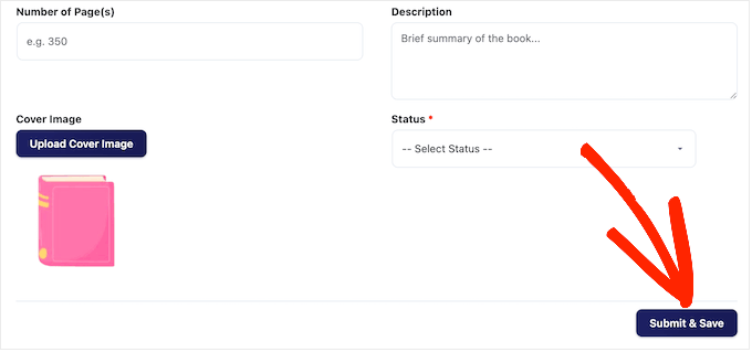 Uploading a book cover