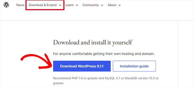 Download WordPress