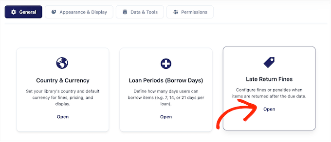 How to set the return fines for your library system 