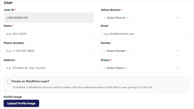 Creating online profiles for your library users 