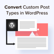 How to convert post types in WordPress
