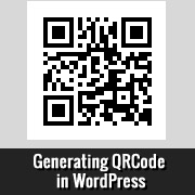 QRCode generator for WordPress
