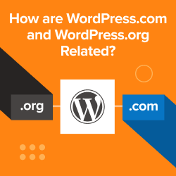 How are WordPress.com and WordPress.org related?