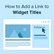 How to add a link to widget titles in WordPress
