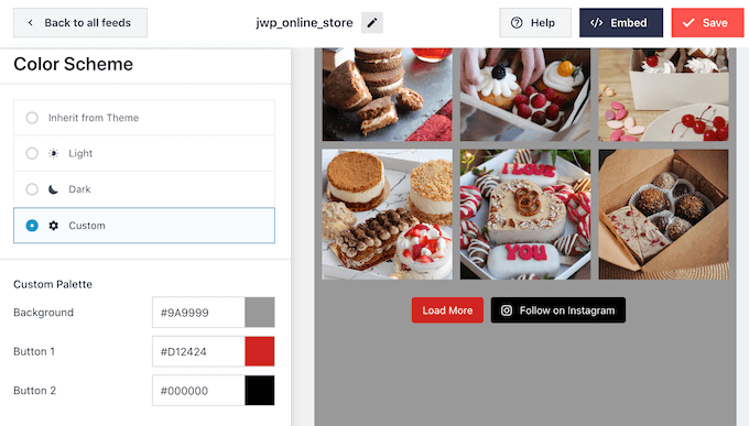 WebHostingExhibit custom-color-instagram How to Display Instagram Photos in WordPress Sidebar Widget  