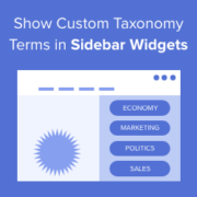 How to Display Custom Taxonomy Terms in WordPress Sidebar Widgets