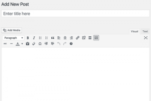 What is Visual Editor in WordPress?