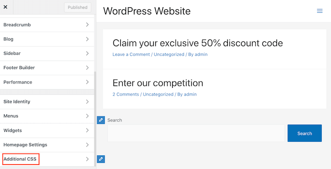 Adding CSS to your WordPress website