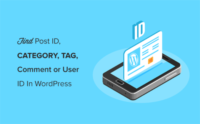 Find WordPress post ID category tag comment user ID easily