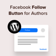 How to add the Facebook follow button in WordPress