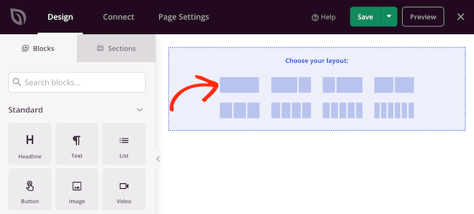 Choosing a layout for your custom archive page
