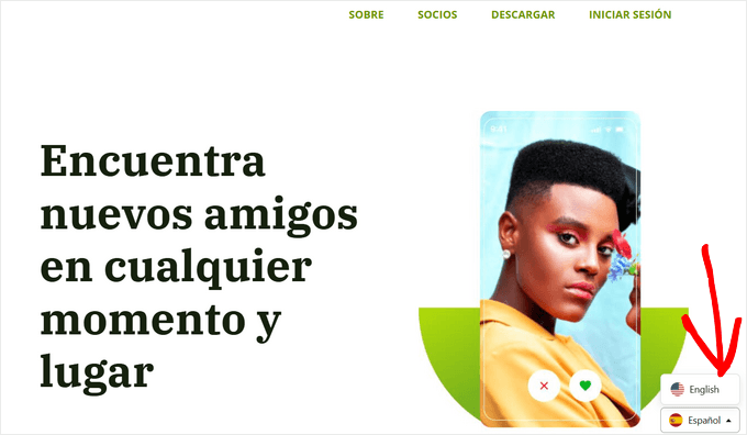 Tema do WordPress traduzido usando Universally