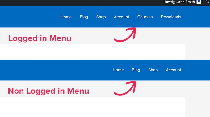 登录用户的不同菜单
