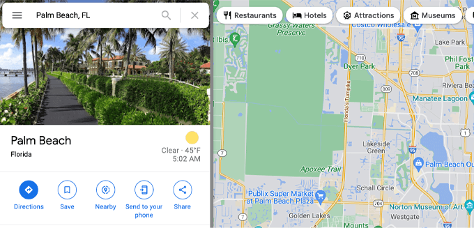 在 Google 地图中查找位置并单击共享以嵌入