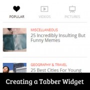Tabber Widget in WordPress
