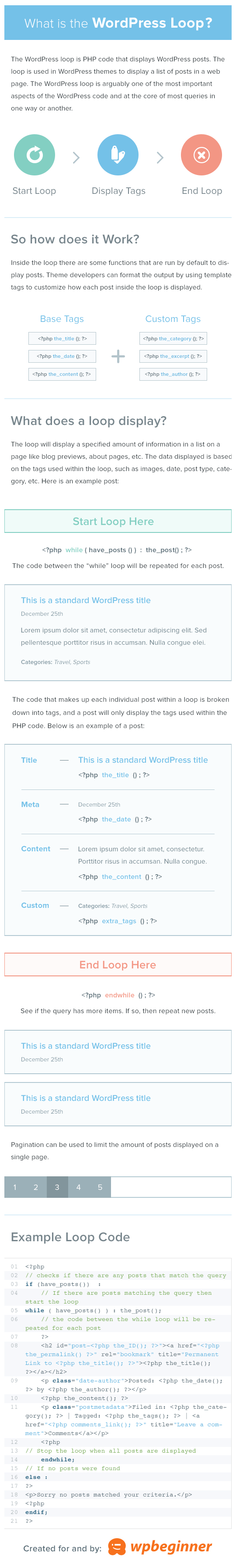 Infographic - Understanding the WordPress Loop