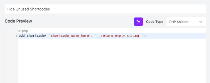 Agregar el fragmento de código personalizado en WPCode