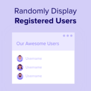 How to Randomly Display Registered Users in WordPress