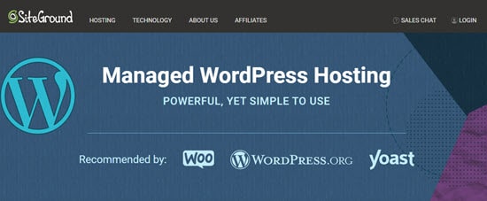 SiteGround's managed WordPress hosting