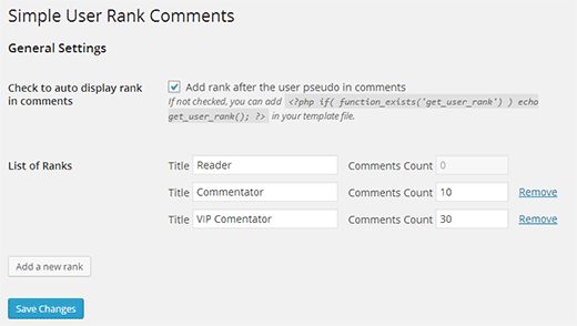 Créer des classements d'utilisateurs en fonction du nombre de commentaires d'un utilisateur dans WordPress