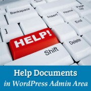 How to Add Help Documents in WordPress Admin Area