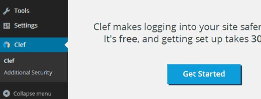 Setting up Clef in WordPress