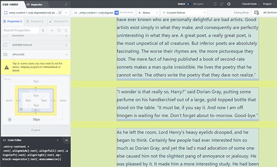 Add paragraph spacing in WordPress with CSS Hero