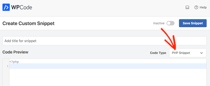 How to add a PHP snippet to WordPress