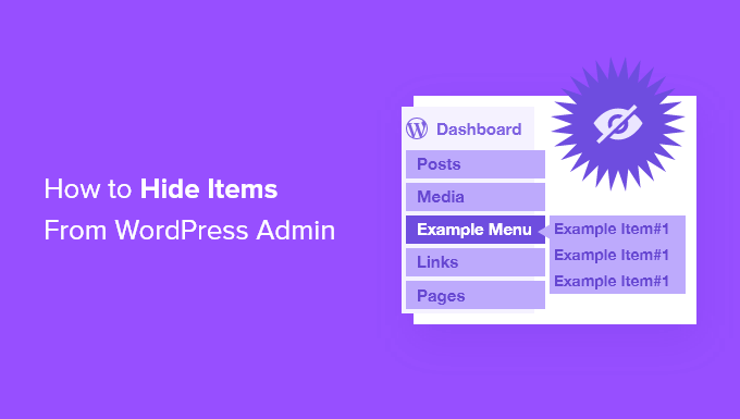 How to hide items from WordPress admin