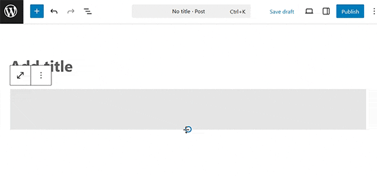 Spacer working in the block editor Spacer working in the block editor