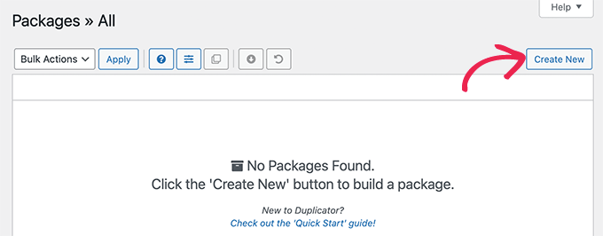 Create new package