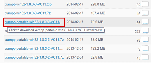 XAMPP portable version XAMPP portable version