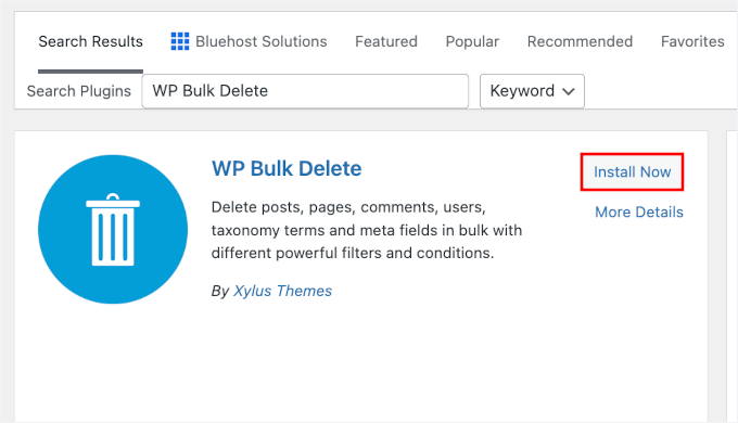 Installing WP Bulk Delete