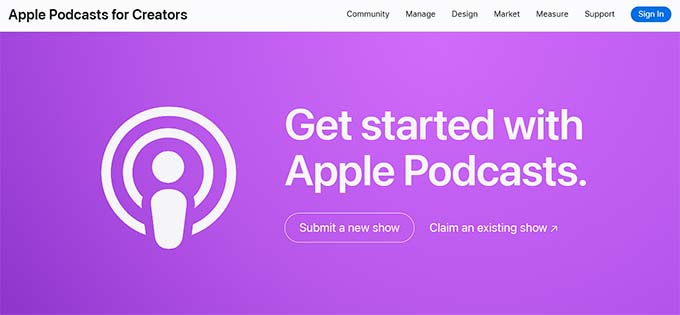 Apple Podcasts para creadores