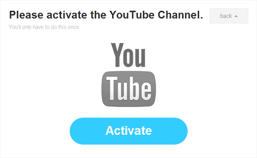 Activez la chaîne YouTube pour continuer