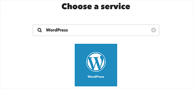 Select WordPress 