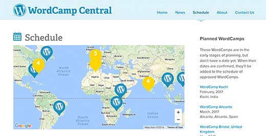 WordCamp events around the world