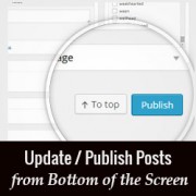 How to Update / Publish WordPress Posts from the Bottom of the Screen