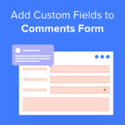 How to add custom fields to comments Form in WordPress