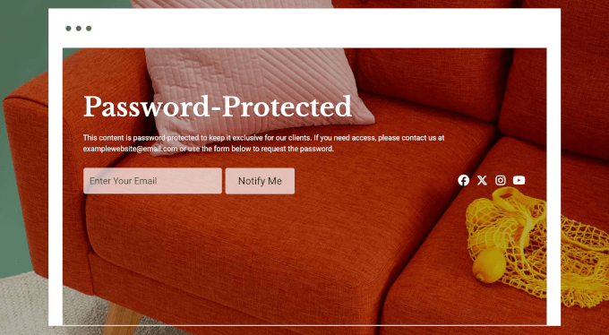 Coming Soon page live