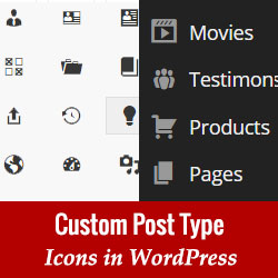 How To Add Icons For Custom Post Types In Wordpress