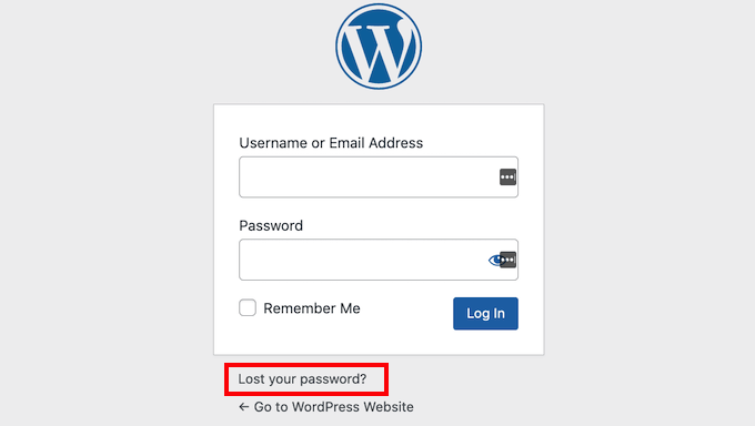 重置您的 WordPress 密码