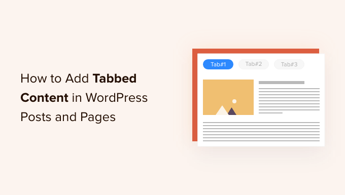 Add tabbed content in WordPress posts and pages